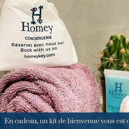 HOMEY KEOLA - Parking privé gratuit - Aux portes de Genève - Au pied du tram - Appartement avec 1 chambre et un grand salon avec un canapé-lit Ambilly Exterior foto