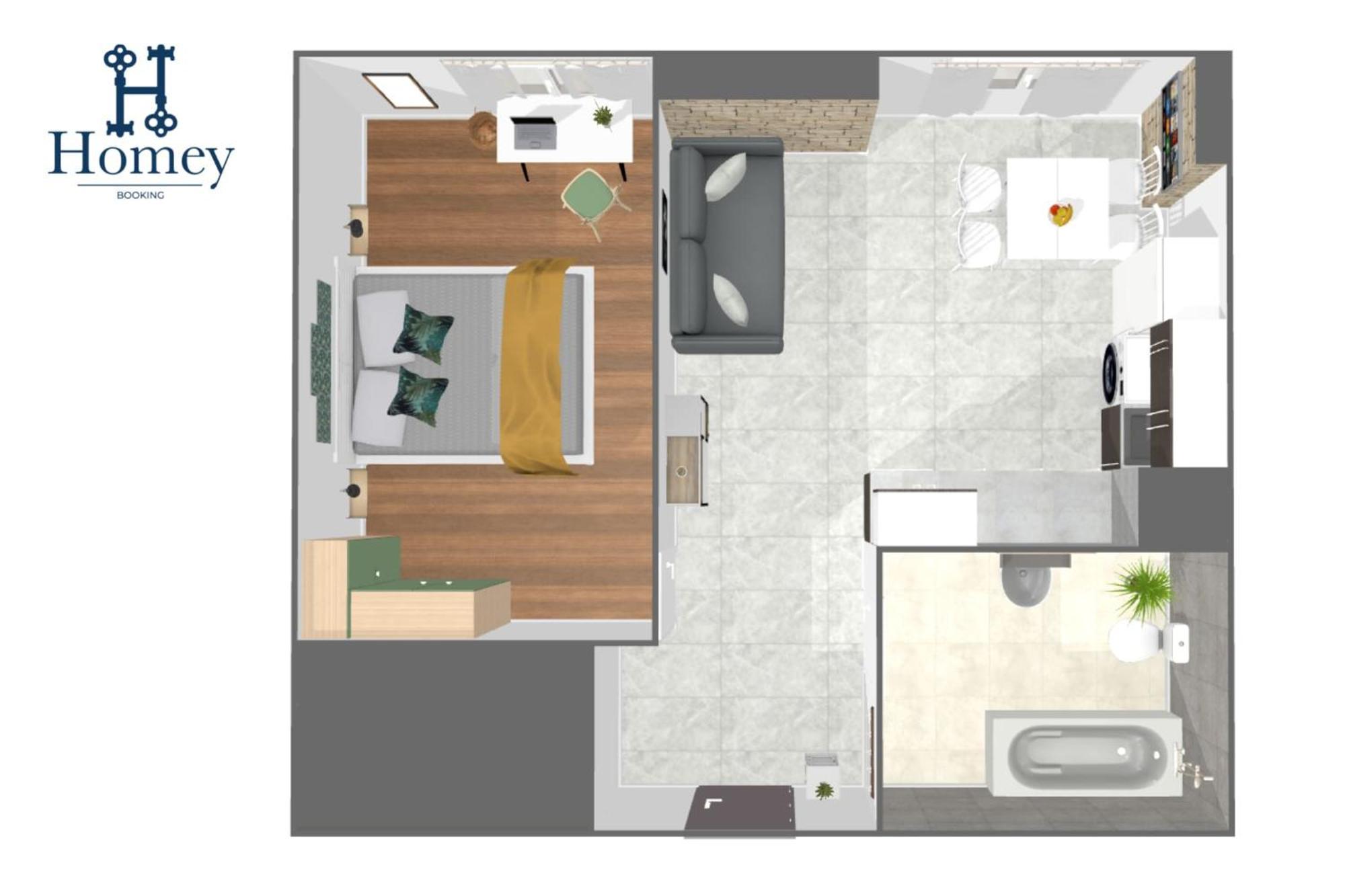 HOMEY KEOLA - Parking privé gratuit - Aux portes de Genève - Au pied du tram - Appartement avec 1 chambre et un grand salon avec un canapé-lit Ambilly Exterior foto