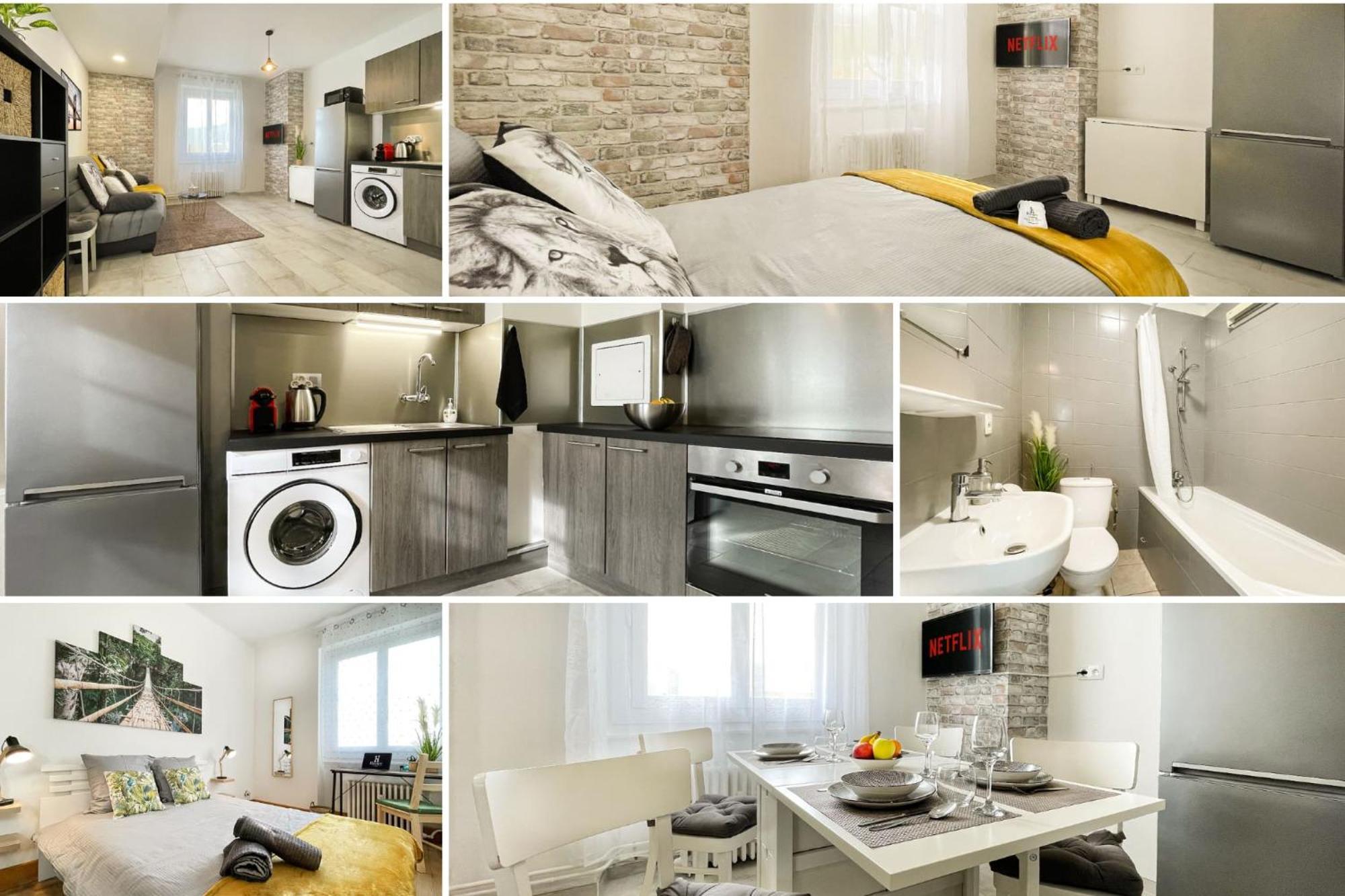 HOMEY KEOLA - Parking privé gratuit - Aux portes de Genève - Au pied du tram - Appartement avec 1 chambre et un grand salon avec un canapé-lit Ambilly Exterior foto