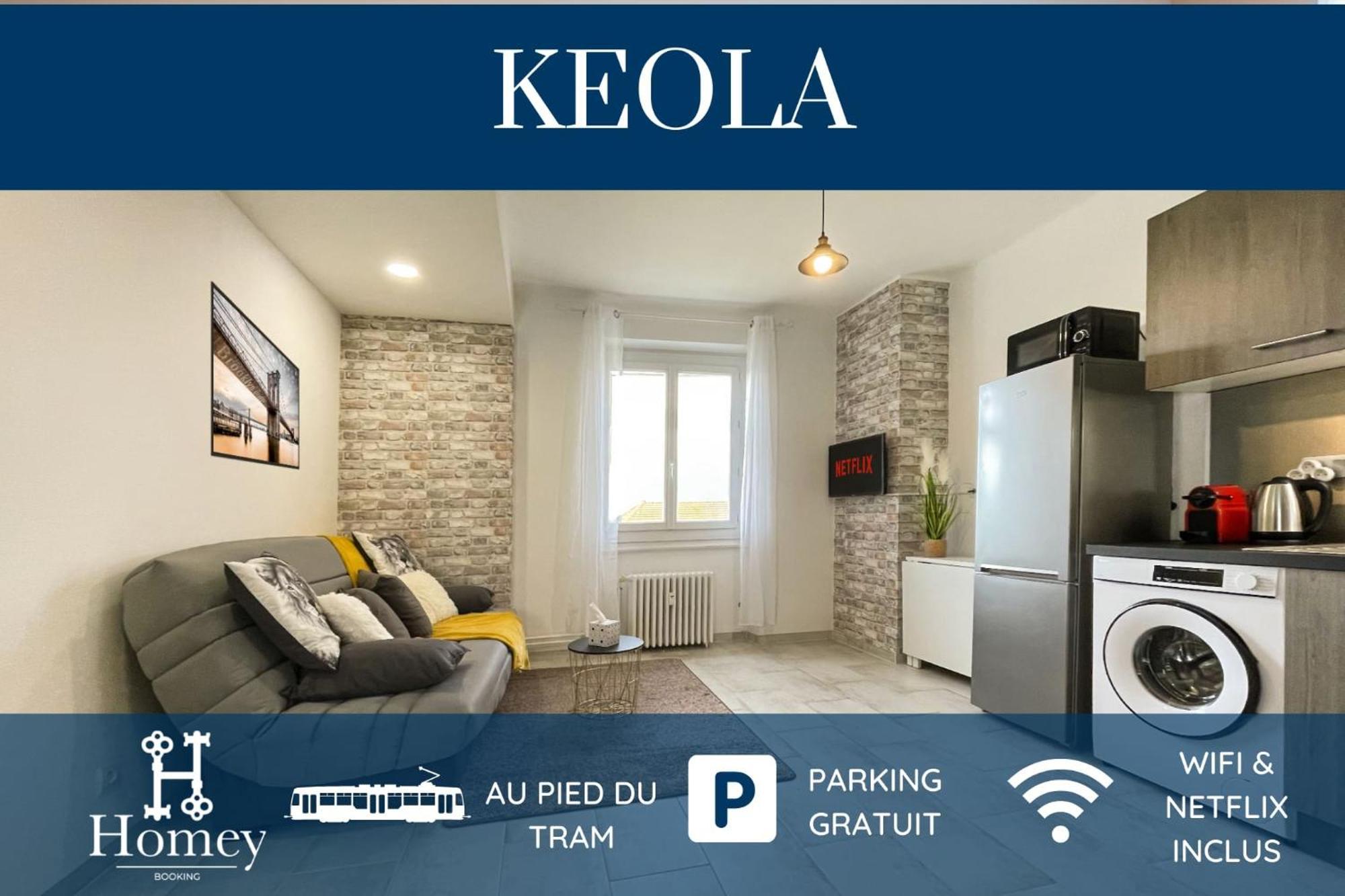 HOMEY KEOLA - Parking privé gratuit - Aux portes de Genève - Au pied du tram - Appartement avec 1 chambre et un grand salon avec un canapé-lit Ambilly Exterior foto